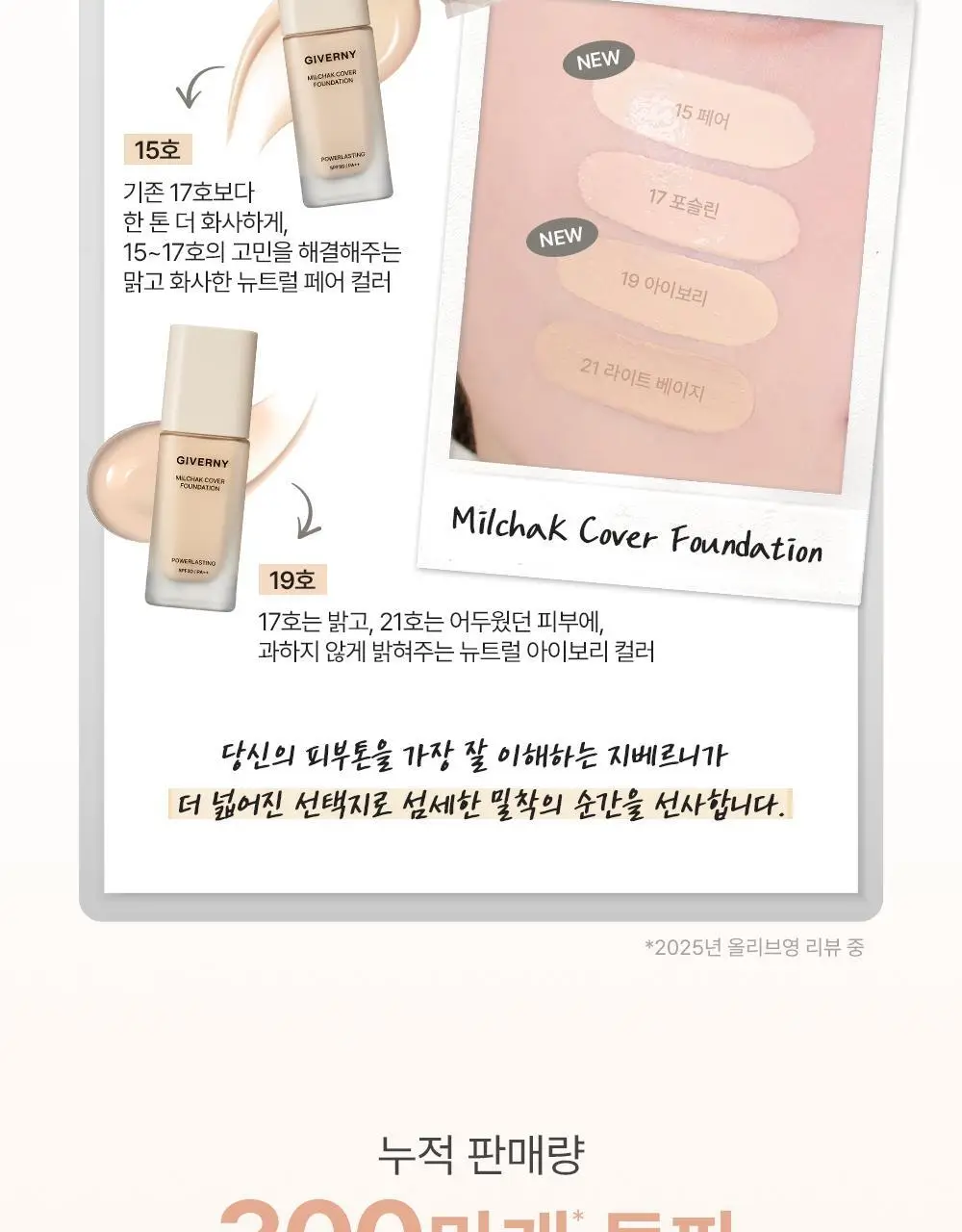 [NEW컬러/리뉴얼] 지베르니 밀착 커버 파운데이션 30ml 상세페이지 7